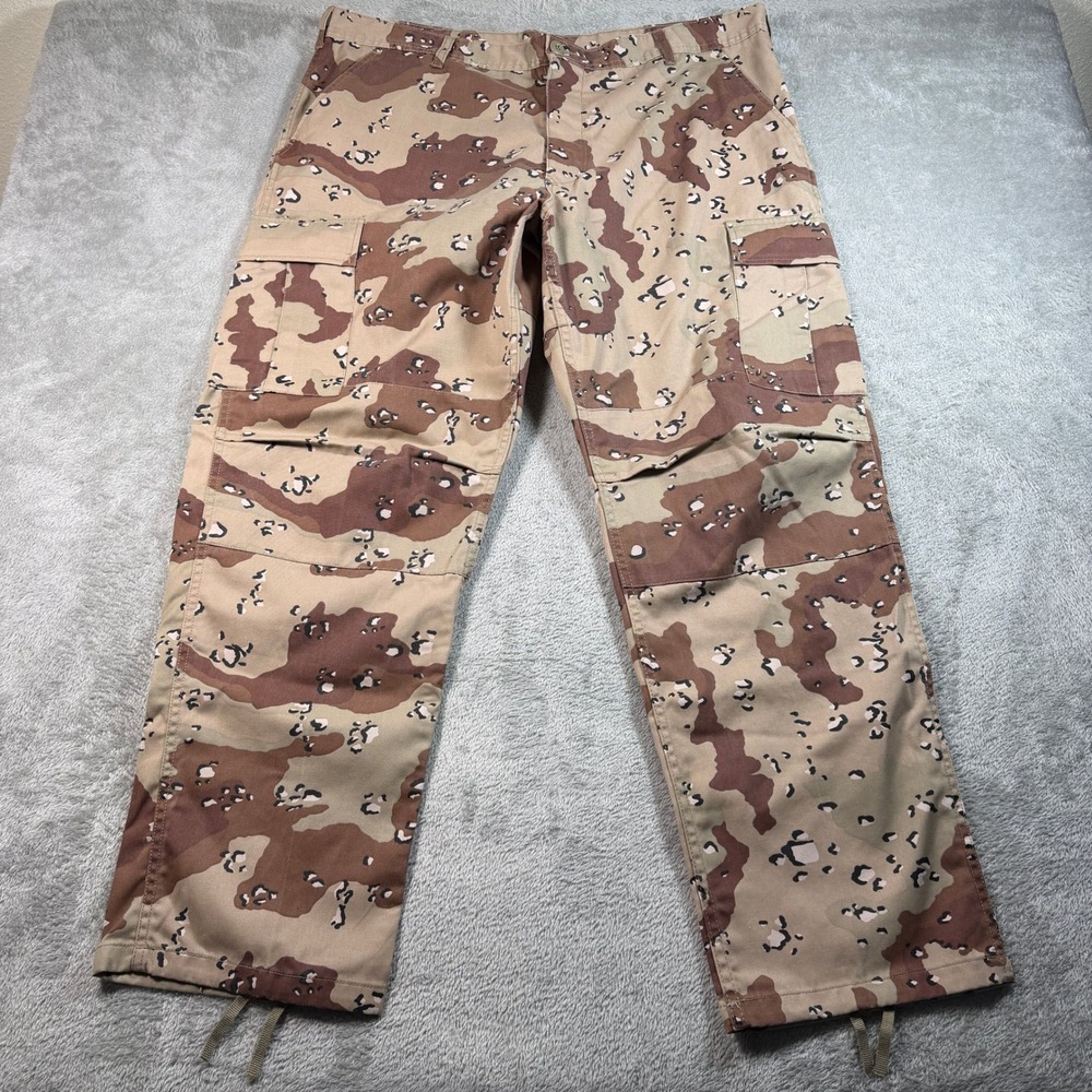 RothCo Ultra Force BDU Cargo Pants Mens XL 44x32 Chocolate Chip Camo Military
